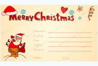 30+ Christmas Gift Certificate Templates – Best Designs (Word) for Merry Christmas Gift Certificate Templates