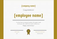 30 Employee Work Anniversary Ideas, Messages, Emails And with Employee Anniversary Certificate Template