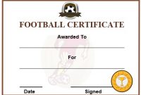30 Free Printable Football Certificate Templates – Awesome pertaining to Football Certificate Template