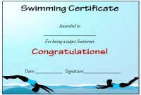 30 Free Swimming Certificate Templates : Printable Word in Swimming Certificate Templates Free