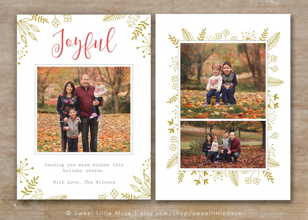 30 Holiday Card Templates For Photographers To Use This Year with regard to Free Photoshop Christmas Card Templates For Photographers