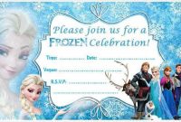 30 Online Frozen Birthday Invitation Blank Template Maker throughout Frozen Birthday Card Template