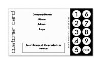 30 Printable Punch / Reward Card Templates [101% Free] inside Free Printable Punch Card Template