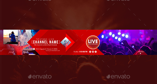 31+ Youtube Banner Templates – Free Sample Example Psd Downloads throughout Youtube Banners Template