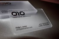 35 Impressive Examples Of Transparent And Waterproof intended for Transparent Business Cards Template
