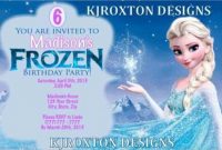 36 Free Frozen Birthday Invitation Blank Template Maker With regarding Frozen Birthday Card Template