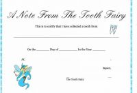37 Tooth Fairy Certificates & Letter Templates – Printable inside Free Tooth Fairy Certificate Template