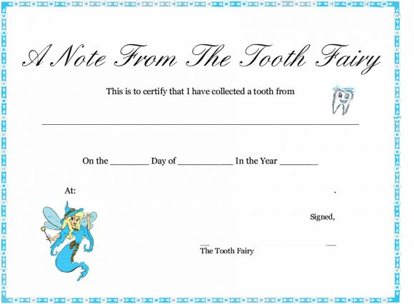 37 Tooth Fairy Certificates &amp; Letter Templates - Printable regarding Tooth Fairy Certificate Template Free