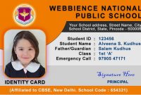 38 Awesome Free Id Card Template Images | School Id, Id Card pertaining to High School Id Card Template