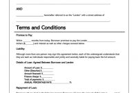 38 Free Loan Agreement Templates & Forms (Word | Pdf) inside Blank Loan Agreement Template