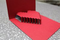 3D Heart Valentine's Card – Free Template | Heart Pop Up pertaining to Pop Out Heart Card Template