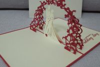 3D Pop Up Wedding Card – Wedding Card – Pop Up Card inside Pop Up Wedding Card Template Free