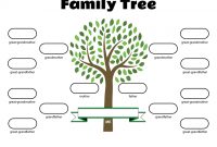 4 Generation Family Tree Template – Free Family Tree Templates intended for Fill In The Blank Family Tree Template