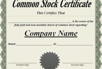 4+ Share Certificate Templates – Fine Word Templates throughout Free Stock Certificate Template Download