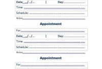 40+ Appointment Cards Templates & Appointment Reminders with regard to Medical Appointment Card Template Free