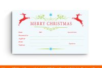40+ Best Gift Certificate Templates For This Christmas (Ms Word) intended for Merry Christmas Gift Certificate Templates