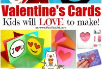 40+ Easy Valentines Cards For Kids – Red Ted Art – Make in Valentine Card Template For Kids
