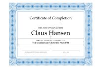 40 Fantastic Certificate Of Completion Templates [Word throughout Free Certificate Of Completion Template Word