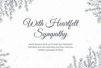 40 Free Printable Sympathy Cards In 2020 | Condolence Card with regard to Sorry For Your Loss Card Template