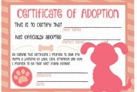40+ Real & Fake Adoption Certificate Templates – Printable intended for Pet Adoption Certificate Template