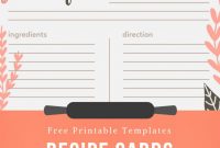 40 Recipe Card Template And Free Printables – Tip Junkie regarding Fillable Recipe Card Template