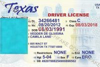 41 Format Texas Id Card Template With Stunning Design For inside Texas Id Card Template