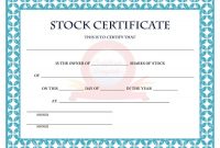 41 Free Stock Certificate Templates (Word, Pdf) – Free throughout Template For Share Certificate