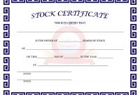 41 Free Stock Certificate Templates (Word, Pdf) – Free with Share Certificate Template Australia