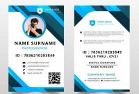 42 Creative Id Card Template With Flat Design Templates within Photographer Id Card Template