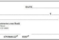 43+ Fake Blank Check Templates Fillable Doc, Psd, Pdf!! pertaining to Fun Blank Cheque Template