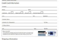 44+ Sample Credit Card Authorization Form Templates In Pdf pertaining to Order Form With Credit Card Template
