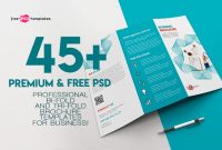 45+Premium & Ree Psd Professional Bi-Fold And Tri-Fold regarding Free Tri Fold Business Brochure Templates