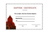 47 Baptism Certificate Templates (Free) – Printable Templates in Christian Baptism Certificate Template