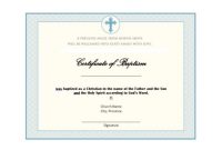47 Baptism Certificate Templates (Free) – Printable Templates throughout Roman Catholic Baptism Certificate Template