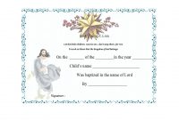 47 Baptism Certificate Templates (Free) – Printable Templates with Baby Death Certificate Template