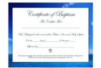 47 Baptism Certificate Templates (Free) – Printable Templates within Roman Catholic Baptism Certificate Template