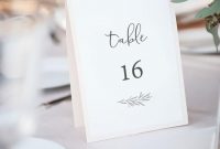 4X6 Rustic Wedding Table Number Cards Templates Instant for Table Number Cards Template