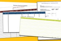 5+ Asset List Templates For Word, Excel® And Pdf with Business Asset List Template