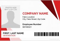 5 Best Employee Id Card Format In Word | Microsoft Word Id intended for Free Id Card Template Word