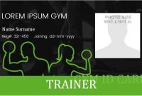 5 Best Gym Photo Id Badge Templates | Microsoft Word Id Card intended for Gym Membership Card Template