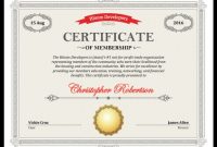 5 Certificate Of Membership Templates [Free Download] | Hloom within Life Membership Certificate Templates