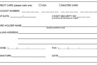 5 Credit Card Form Templates - Free Sample Templates for Order Form With Credit Card Template