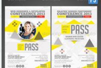 5+ Identity Card Template Psd, Word For Business, Corporate throughout Conference Id Card Template