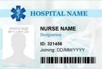 5 Professional Nursing Id Cards For Ms Word | Microsoft Word inside Hospital Id Card Template
