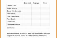 50 Awesome Restaurant Comment Card Template Free In 2020 inside Restaurant Comment Card Template