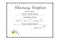 50 Free Baby Dedication Certificate Templates – Printable pertaining to Baby Christening Certificate Template