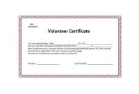 50 Free Volunteering Certificates – Printable Templates within Volunteer Certificate Templates