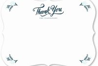 50 Inspirational Blank Thank You Card Template In 2020 intended for Thank You Note Cards Template