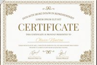 50 Multipurpose Certificate Templates And Award Designs For pertaining to Professional Certificate Templates For Word