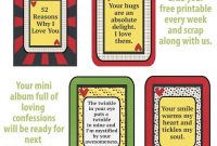 52 Reasons Why I Love You Free Printables, Scrapbook Along with 52 Reasons Why I Love You Cards Templates Free